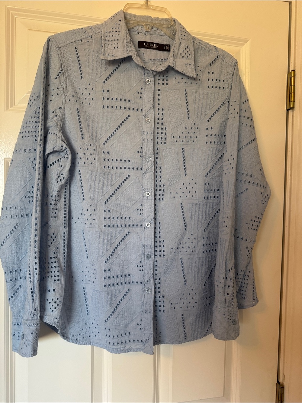 Lauren Ralph Lauren Eyelet Button-Front Shirt